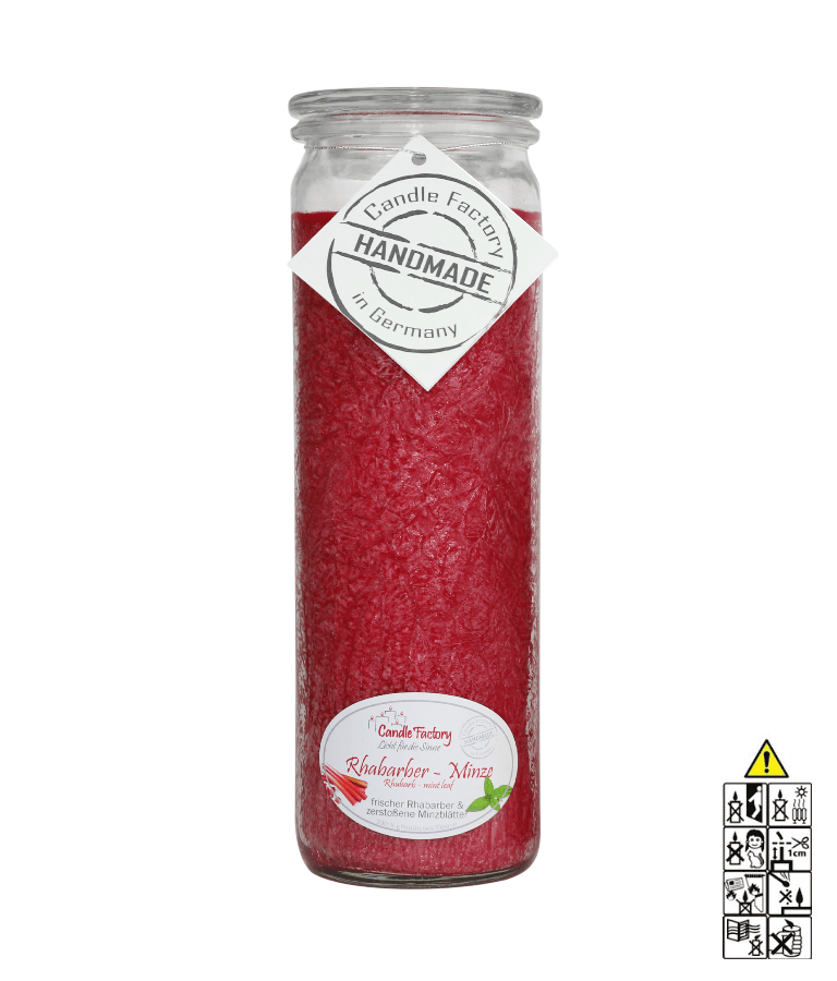 Rhabarber Minze - Big Jumbo Duftkerze im Glas von Candle Factory