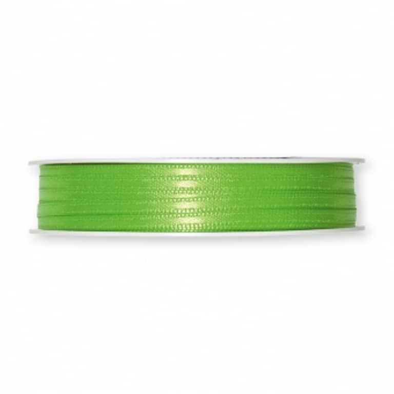 3mm Doppelsatin-Band. Farbe: apfelgrün