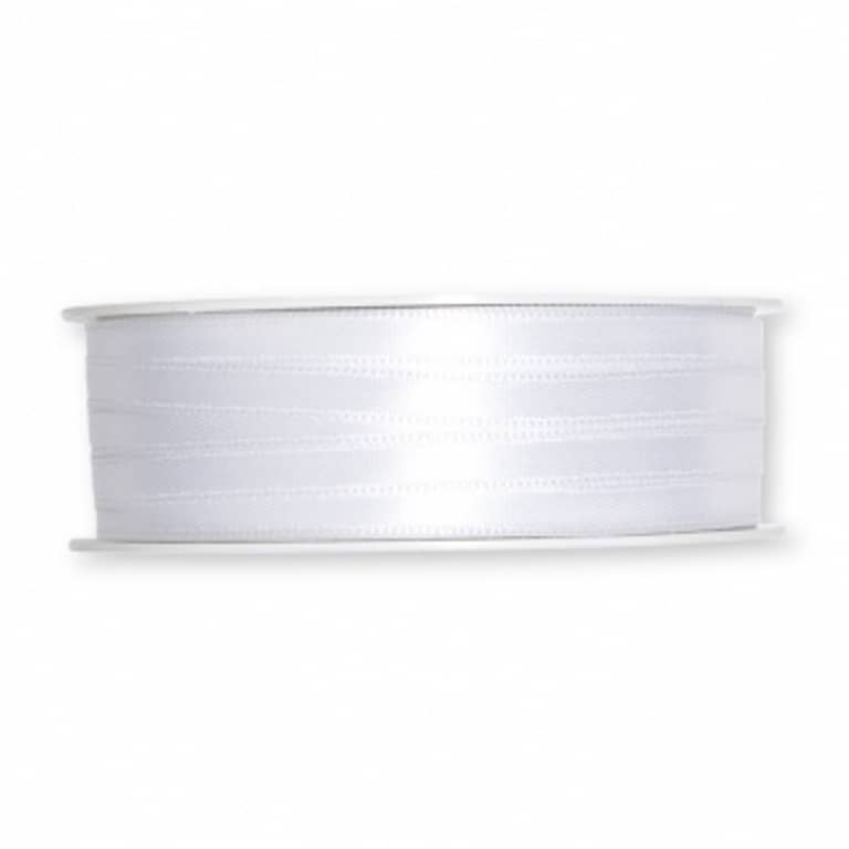 6mm Doppelsatin-Band. Farbe: weiß 6mm Doppelsatin-Band. Farbe: weiß