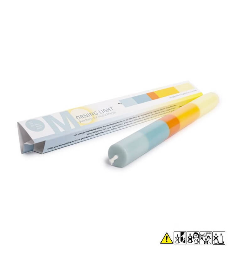 Bunte Stabkerze "Morning-Light" 22 x 230 mm (ohne Deko)