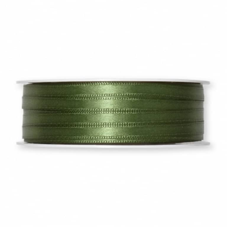 6mm Doppelsatin-Band. Farbe: moosgrün 6mm Doppelsatin-Band. Farbe: moosgrün