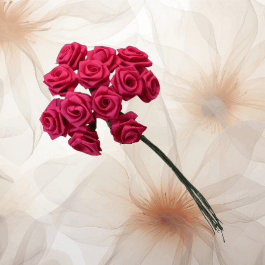 Dior-Rose ⌀ 14 mm in brombeere für Hochzeitsanstecker - Büscherl