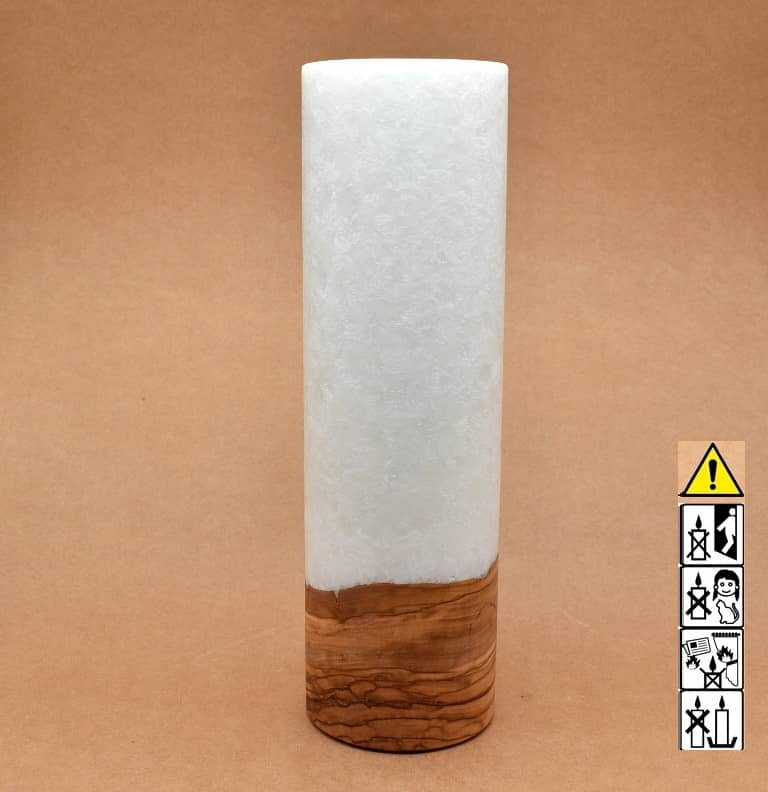 Hochzeitskerze, Kerze mit Holzeinsatz, Teelicht rund, Stearin, im Kerzen online Shop für Hochzeiten bestellen, günstig kaufen.