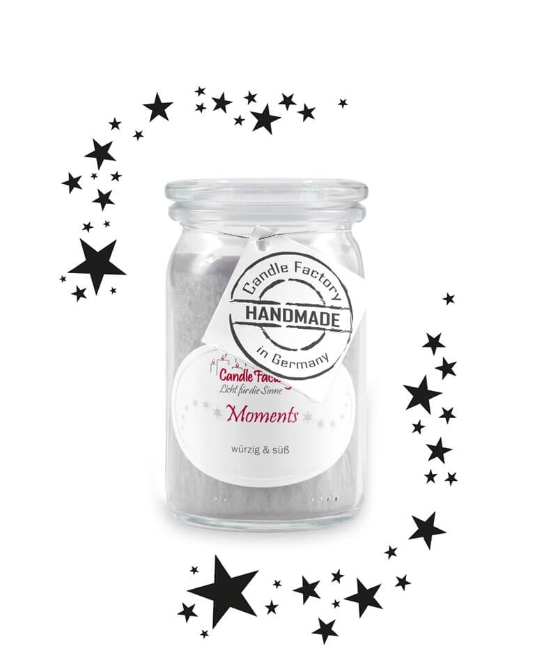 Hochwertige Duftkerze von Candle Factory Baby Mini Jumbo grau mit dem Duft Moments im Glas g?nstig in Kerzen Online Shop kaufen. Duftkerzen im Glas. Geschenkidee Baby Mini Jumbo grau mit dem Duft Moments im Glas