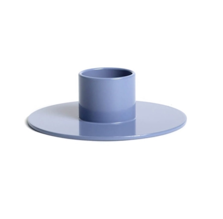 Kerzenhalter Graublau 70 mm, ø Innen = 22 mm