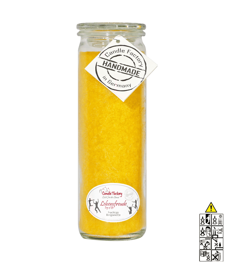 Lebensfreude - Big Jumbo Duftkerze im Glas von Candle Factory