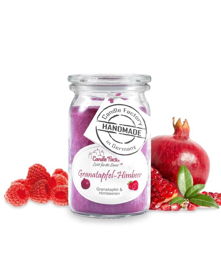 Hochwertige Duftkerze von Candle Factory Granatapfel Himbeere Baby Mini Jumbo Duftkerze im Glas in der Farbe pflaume g?nstig in Kerzen Online Shop kaufen. Duftkerzen im Glas. Geschenkidee Granatapfel Himbeere Baby Mini Jumbo Duftkerze im Glas in der Farbe