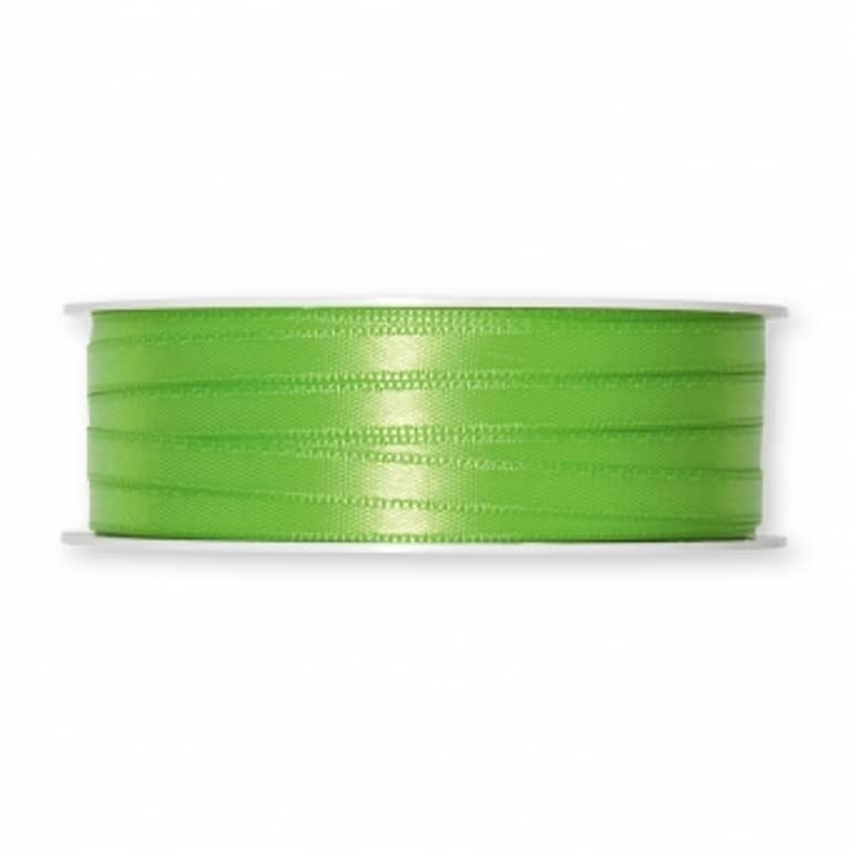 6mm Doppelsatin-Band. Farbe: apfelgrün 6mm Doppelsatin-Band. Farbe: apfelgrün